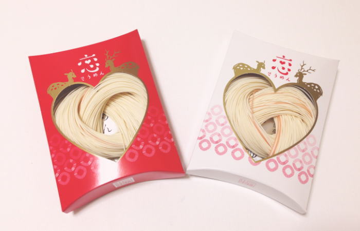 恋を結ぶ ハート型 恋そうめん｜プチギフトに使える♪