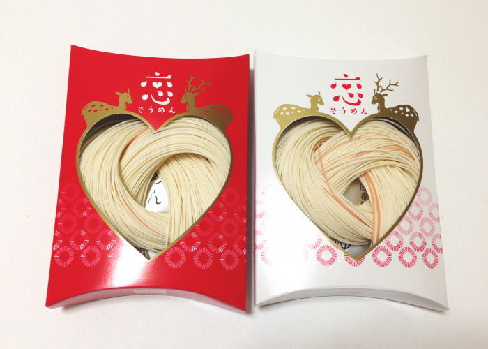 恋そうめん 紅白
