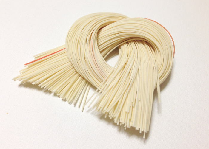 恋そうめん ハート型