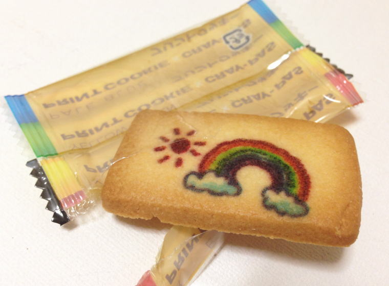 サクラクレパス プリントクッキー 虹柄