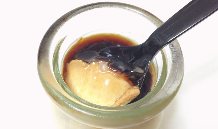 釧路の地酒 『福司』を使った『horo酔いプリン』を食べてみた