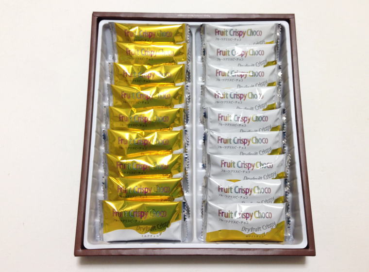 東京フルーツクリスピーチョコ 中身
