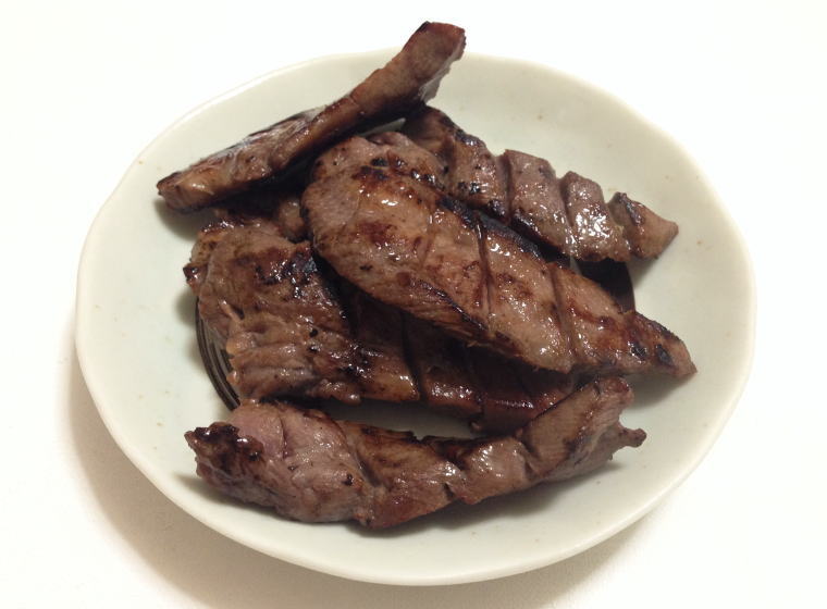 味の牛たん喜助 職人仕込牛たん 焼く