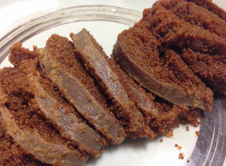 ふぐの子 切ってみた