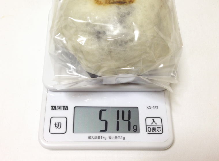 鬼饅頭 重さ