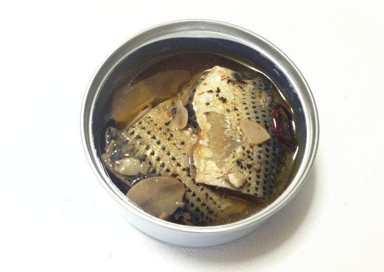 『熊本アヒージョ このしろ』 缶開けたところ