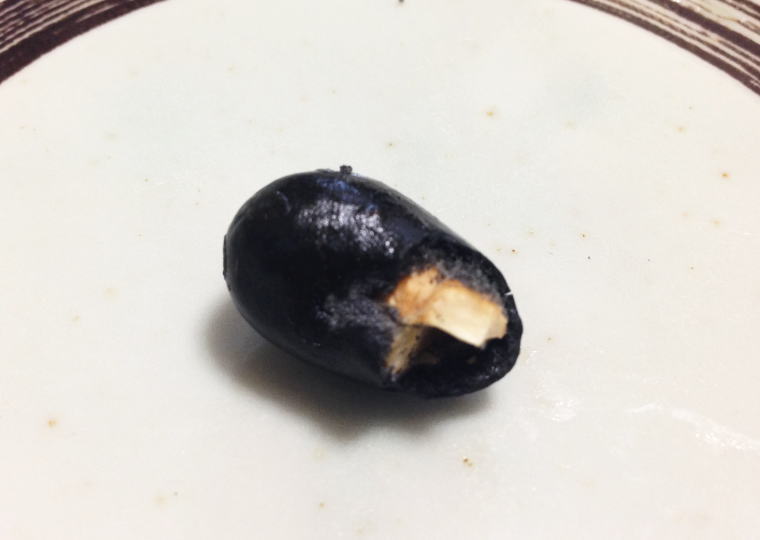 『備長炭カシューナッツ』割ったところ