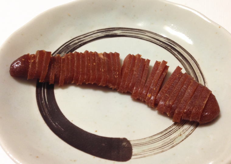 『明太からすみ』切ってみた