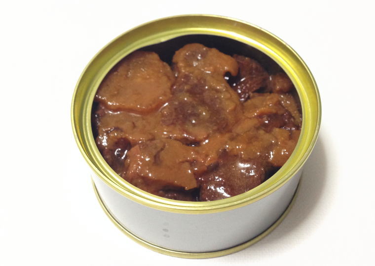 『熊肉大和煮』缶開封
