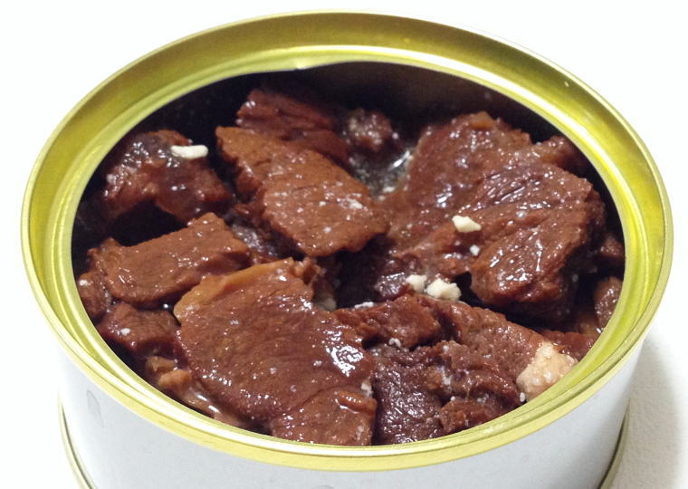 『えぞ鹿大和煮』缶開封