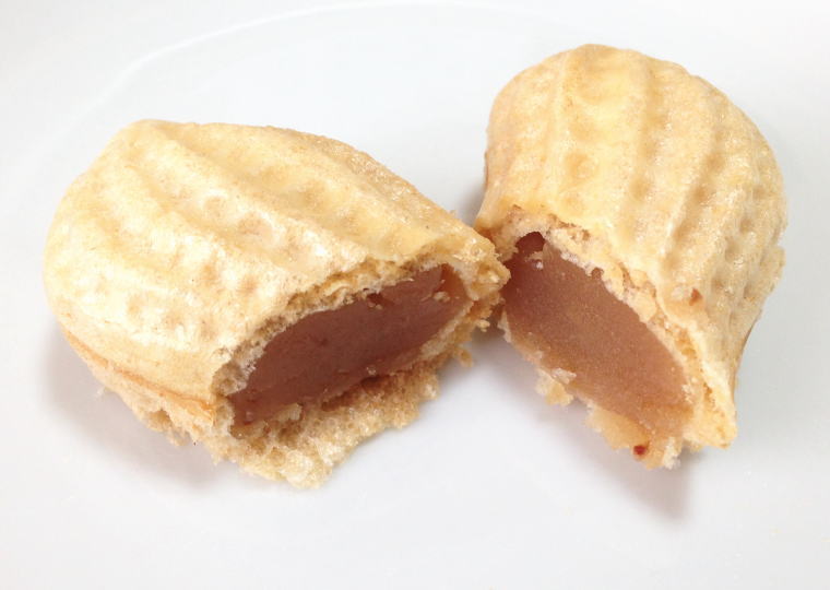 『らっか』割ったところ